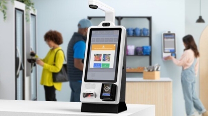 MarketSight camera arm mounted onto an MM6 mini kiosk.